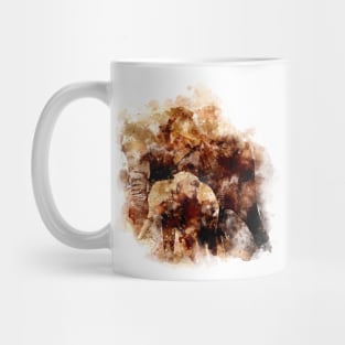 Elephant Watercolor Art Mug